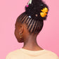 Detachable Afro Puffs with Bow X1